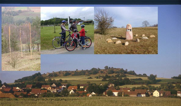 Fahrradfahren, Wandern, Kunst im NaturKunstRaum auf der Neubrg in der Frnkischen Schweiz